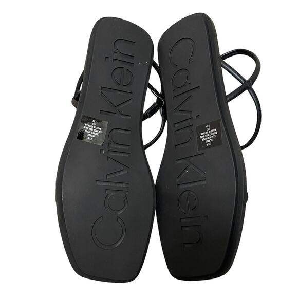 Calvin Klein Black Strappy Sandals - Picture 8 of 8